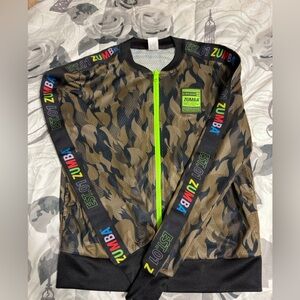 Zumba Fitness Camouflage Jacket with Neon Accents